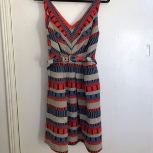 A-line Eva Franco bold print dress